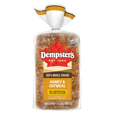 Dempster’s® 100% Whole Grains Honey & Oatmeal Bread